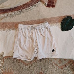 Adidas soccer short in white